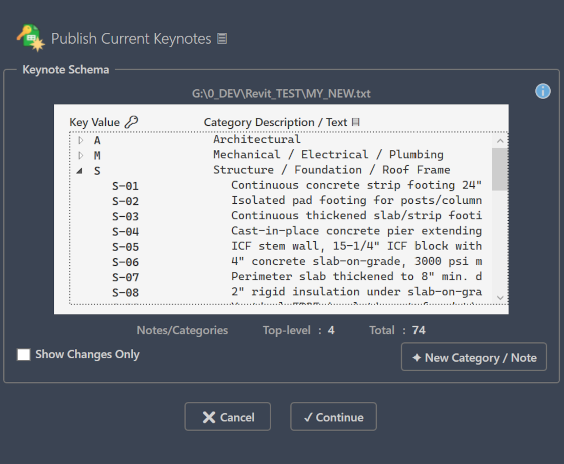 Interfaz de revisión de sincronización en KeySheet
